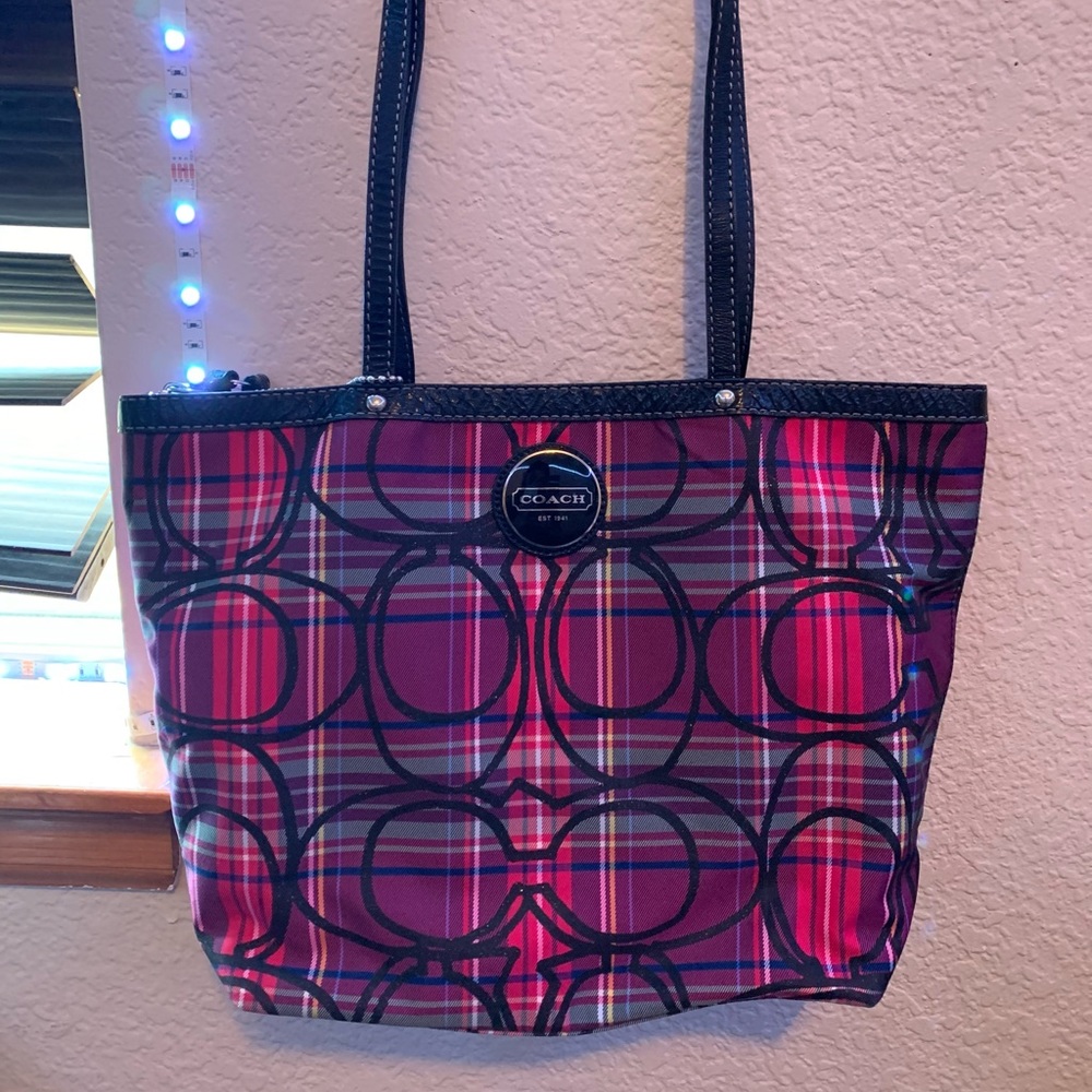 Pink coach purse